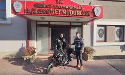 Çalınan motosiklet bulundu