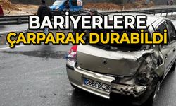 Bariyerlere çarparak durabildi