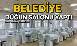 Belediye düğün salonu yaptı