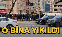 O bina yıkıldı!