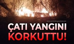 Çatı yangını korkuttu