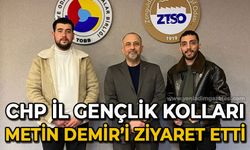 CHP İl Gençlik Kolları'ndan ZTSO Başkanı Metin Demir'e ziyaret