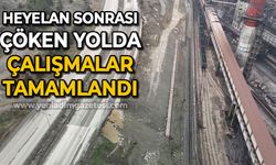 Heyelan sonrası çöken karayolu ve demiryolu 6 ay sonra tamamladı