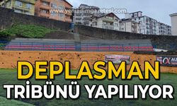 Deplasman tribünü yapılıyor