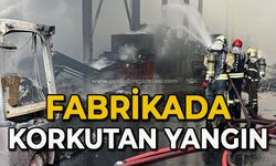 Fabrikada korkutan yangın