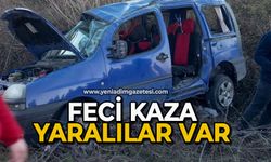 Hafif ticari araç şarampole uçtu: 5 yaralı