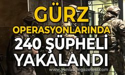 “Gürz-39” ve “Gürz-40” operasyonlarında 240 şüpheli yakalandı