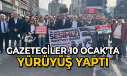 Gazeteciler 10 Ocak'ta yürüyüş yaptı