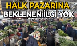 Zonguldak'ta Halk pazarına ilgi düştü