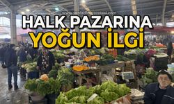 Halk pazarına yoğun ilgi