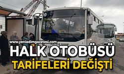 Otobüs tarifeleri değişti