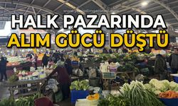 Halk pazarında alım gücü düştü