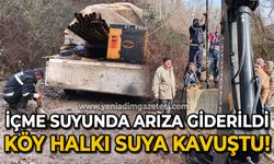 İçme suyu hattındaki sorun giderildi