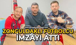 Zonguldaklı futbolcu imzayı attı