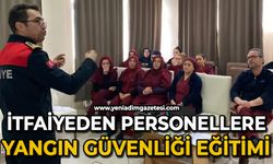 İtfaiye ekiperinden personellere yangın güvenliği eğitimi