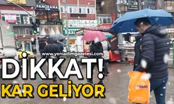 Dikkat! Kar geliyor