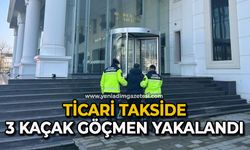 Ticari takside 3 kaçak göçmen yakalandı