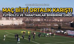 Maç bitti, ortalık karıştı: Futbolcu ve taraftar birbirine girdi!