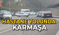 Hastane yolunda karmaşa