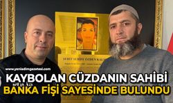 Kaybolan cüzdan, banka fişi sayesinde bulunan sahibine teslim edildi