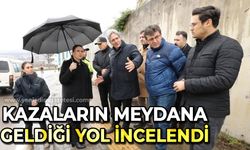 Kazaların sık meydana geldiği yol incelendi