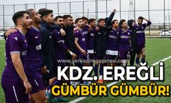 Kdz. Ereğli Belediyespor, Çarşambaspor'u 4 golle geçti!