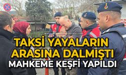 Kamyonun çarptığı taksi yayaların arasına dalmıştı; mahkeme keşfi yapıldı