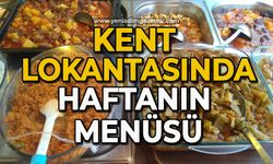 Kent Lokantası'nda haftanın menüsü açıklandı