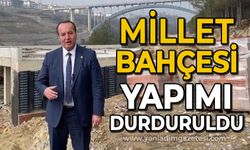 Millet Bahçesi yapımı durduruldu