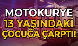 Motokurye 13 yaşındaki çocuğa çarptı!