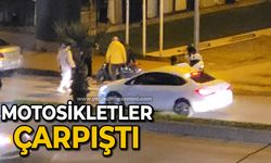 Motosikletler çarpıştı