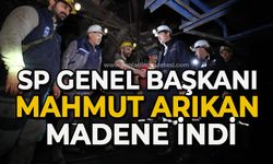 SP Genel Başkanı Mahmut Arıkan Zonguldak’ta madene indi