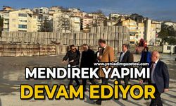 Mendirek yapımı devam ediyor