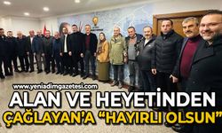 Dr. Ömer Selim Alan ve heyetinden Mustafa Çağlayan'a "hayırlı olsun"