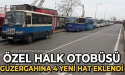 Özel Halk Otobüsü güzergahına 4 hat daha eklendi