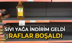 Sıvı yağa indirim geldi raflar boşaldı