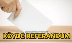 Köyde referandum