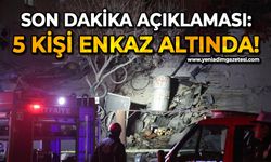 Çöken binayla ilgili açıklama: 5 kişi enkaz altında