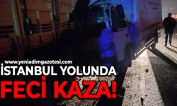 İstanbul yolunda feci kaza: Tır ve kamyon birbirine girdi!