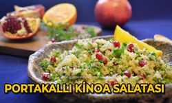 Portakallı kinoa salatası