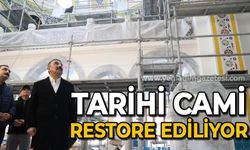 Tarihi cami restore ediliyor