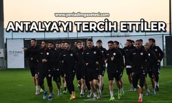 Antalya'yı tercih ettiler