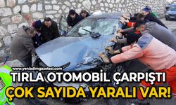 Tırla otomobil çarpıştı: 4 yaralı