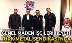 Genel Maden İşçileri Sendikası heyeti Türk Metal Sendikası'nda