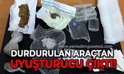 Durdurulan araçtan uyuşturucu çıktı