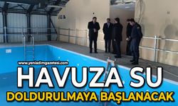 Havuza su doldurulmaya başlanacak