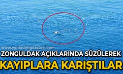 Zonguldak açıklarında süzülerek kayıplara karıştılar