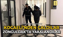 Kocaeli'de otomobil çalan şüpheliler Zonguldak'ta yakalandı