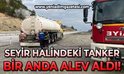 Seyir halindeki tanker aniden alev aldı!