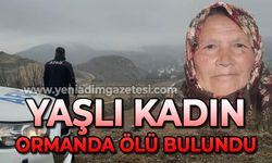 Yaşlı kadın ormanlık alanda ölü bulundu